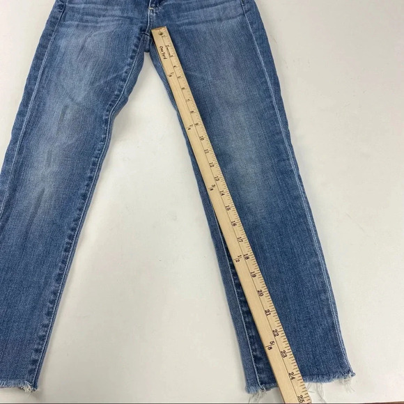 Adriano Goldschmied AG Stevie Ankle Petite Jeans Women's 24R Raw Hem Light Wash - Picture 2 of 7